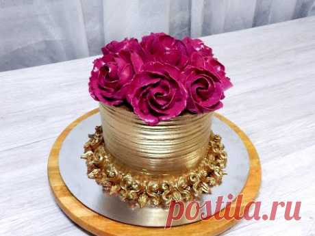 ЗОЛОТОЙ ТОРТ для САМЫХ ДОРОГИХ от SWEET BEAUTY СЛАДКАЯ КРАСОТА , Gold Cake Decoration