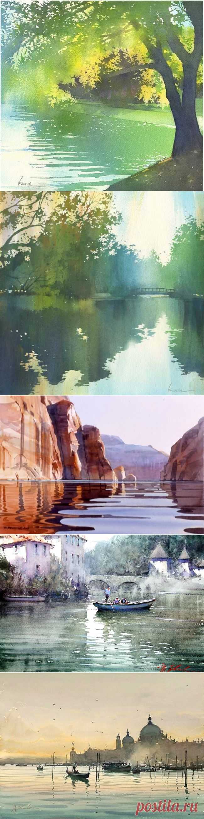 Умиротворяющая акварель