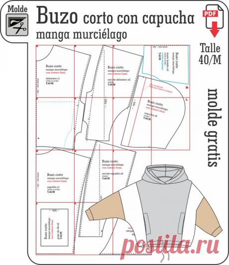 descarga el molde talle 40/M, listo para cortar