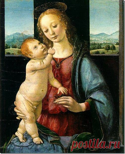 Картина "Мадонна с гранатом". 1469