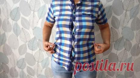 У меня рука не поднялась выкинуть красивую рубашку, которая стала мала. Придумала новый способ, как увеличить рубашку до любого размера - Сам себе мастер - Социальная сеть "МТ.RU"