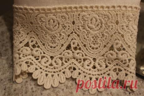 Toalha de Lavabo bordado à mão | Ateliê Mari Calegari | Elo7