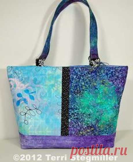 (2) Trendy Color Block Handbag in Blues &amp; Purples | Purses and Handbags