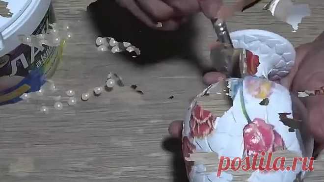 Красивый подсвечник из бокала