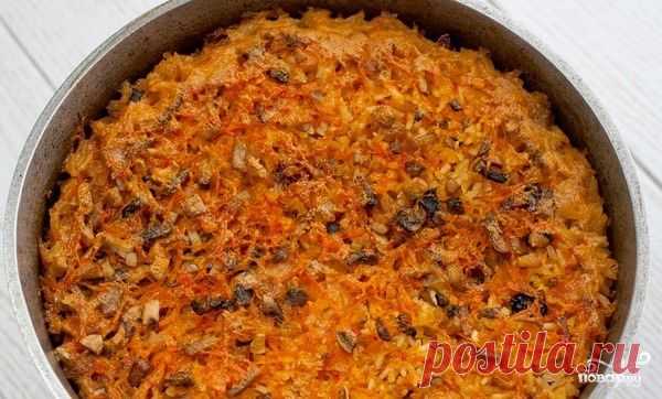 Плов с шампиньонами