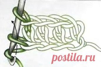 Эластичный край, связанный крючком