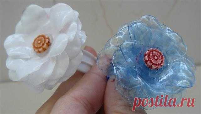 Цветы из пластиковых бутылок