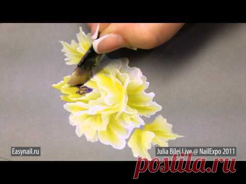Желтая роза. МК.