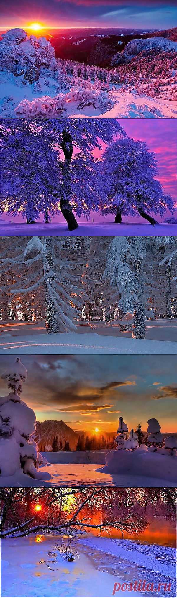Одноклассники/ЗИМА-подборка красивых фотографий