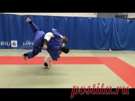 Дзюдо. Офигенная подсечка. Дзюдо броски. Judo. Ashi waza. Judo throws.Unbelievable Judo Throw