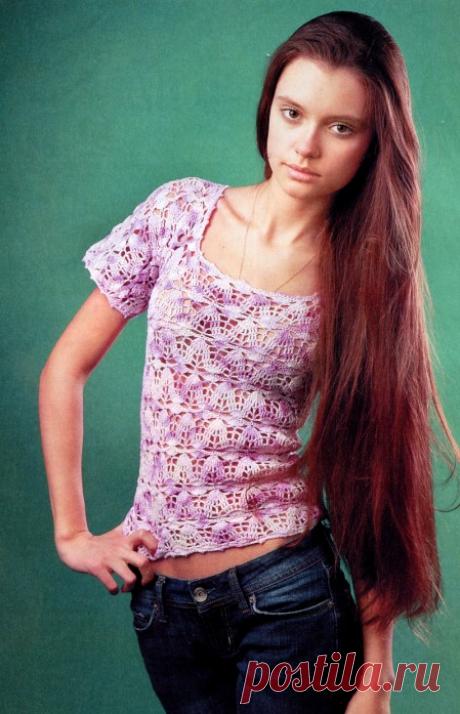 Вязаные крючком ажурные кофты | Береты