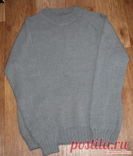Мужской бесшовный реглан - Вязание - Страна Мам