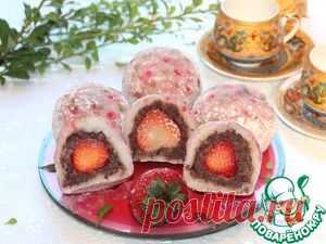 Японские сладости дайфуку с клубникой - кулинарный рецепт