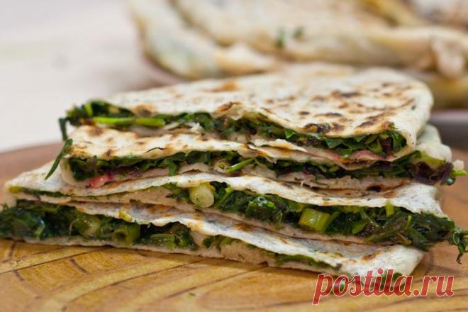 Карабахская лепешка с зеленью - Женгялов хац.