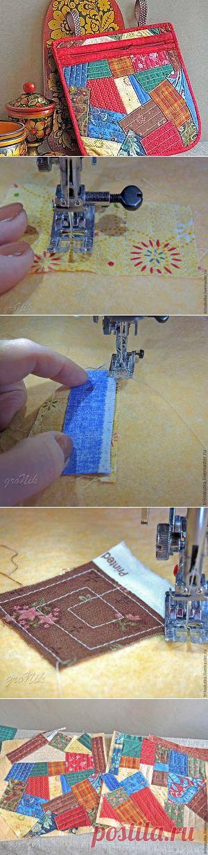 Шьем лакомник в русском стиле из лоскутков