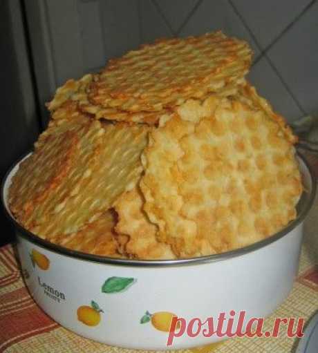 Сырные вафельки