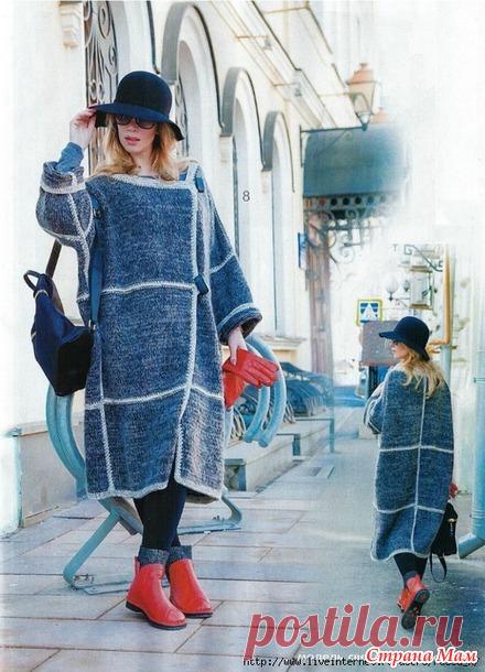 . Пальто спицами. Модель Светланы Волкодав - Вязание - Страна Мам