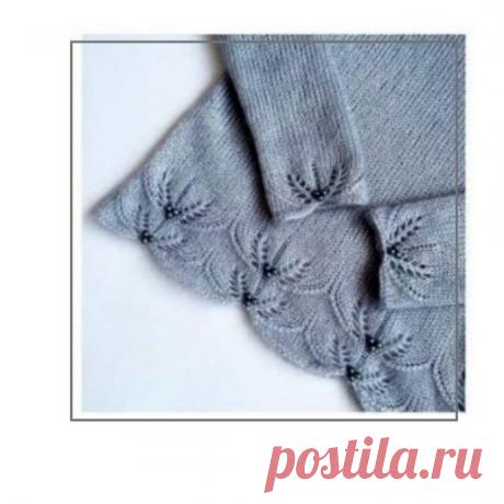 Красивый узор спицами