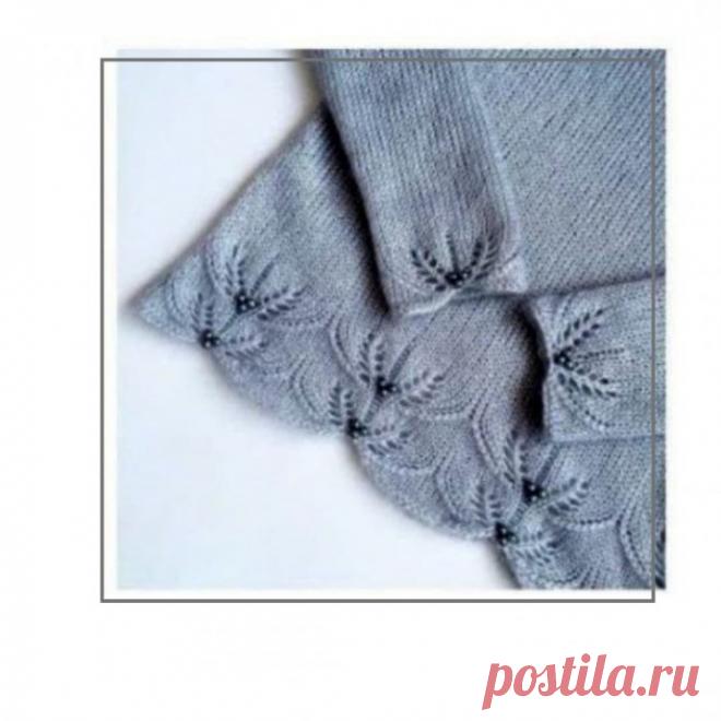 Красивый узор спицами