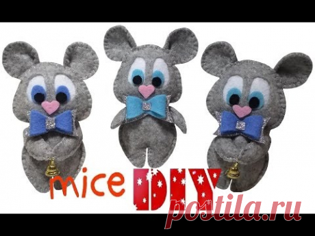 Felt mouse / Мышка из фетра своими руками/A mouse 2020 /Символ 2020 года своими руками/ Мышь МК