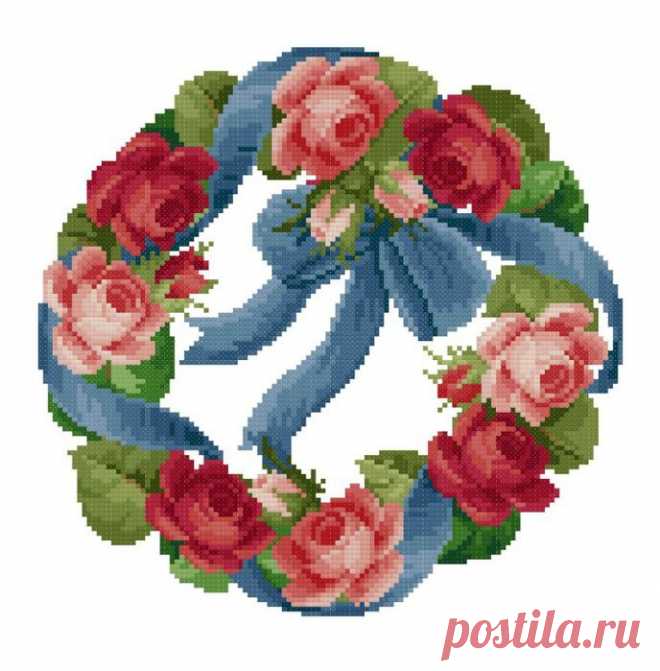Венок из цветов.