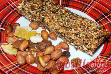 Батончики-мюсли (пошаговый фото рецепт) - ВашВкус