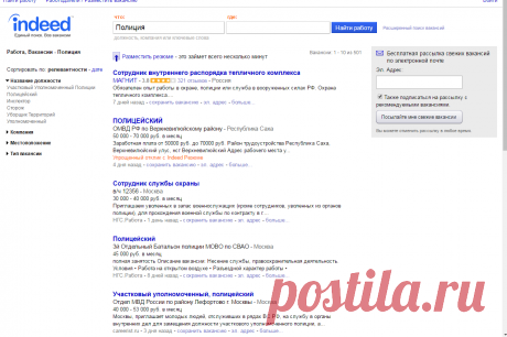 Работа - Полиция | Indeed.com