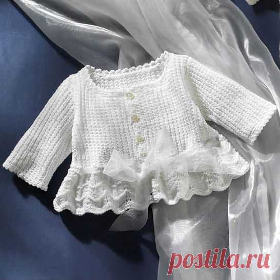 Вязание: детская кофточка спицами