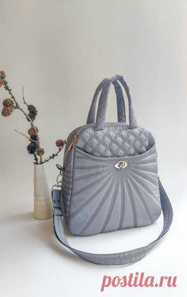 Пост на стене Сумка из плащевой дюспо простегана на поролоне 5мм декоративными строчками вышивальным полиэстером.#Елена_Павлова@chicbag