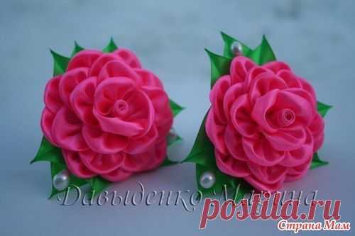 цветы из лент