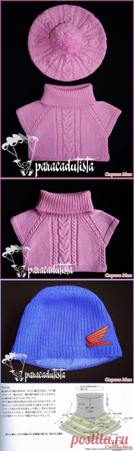 Шапка, берет и манишки для моих детишек с описаниями. - Вязание - Страна Мам