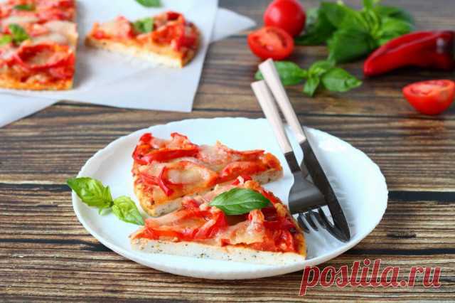 ПП пицца на курином фарше вместо теста рецепт с фото пошагово - 1000.menu