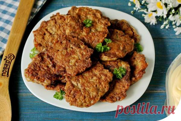 Рубленные котлеты из куриной печени