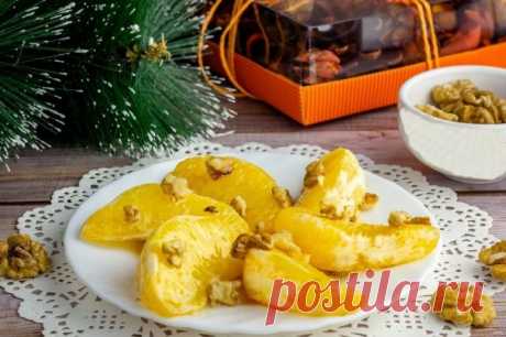 Апельсин в духовке с медом и корицей