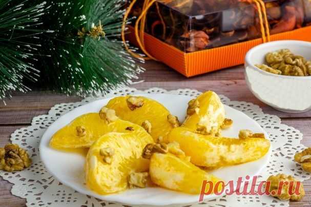 Апельсин в духовке с медом и корицей