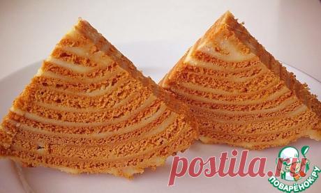Торт "Карамельный медовик" Кулинарный рецепт