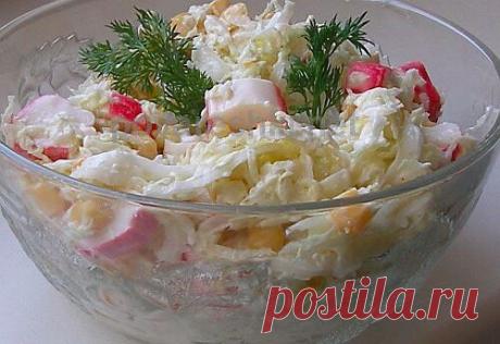 Салат с крабовыми палочками &quot;Быстрый&quot; | Семья и дом