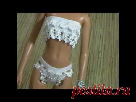 ▶ как сшить нижнее белье для куклы - YouTube