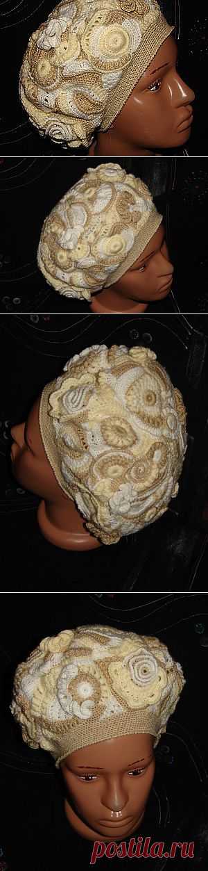 Сборка берета в технике фриформ - Ярмарка Мастеров - ручная работа, handmade