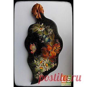 Доска разделочная &quot;Цветочная феерия&quot; - Ручная работа на LangeSTORE - Ручная работа LS - Эксклюзивные и Авторские HandMade изделия ручной работы вы можете купить и продать на портале LangeSTORE