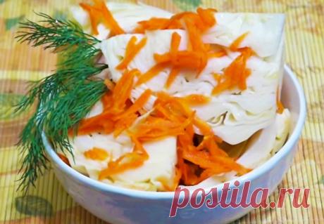 Вкусная быстрая маринованная капуста