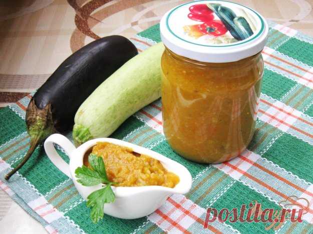 Икра из кабачков и баклажанов на зиму - пошаговый рецепт с фото