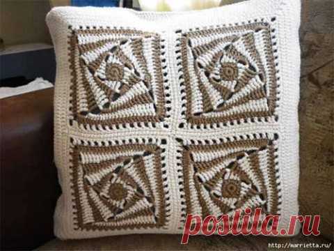 Квадратный мотив "Водоворот"