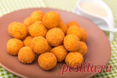 Готовим вкусные картофельные шарики из пюре во фритюре