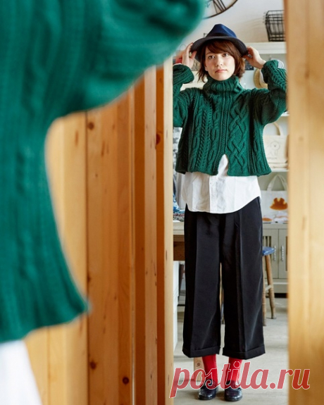 #свитер@japanese_knitting
#спицы@japanese_knitting