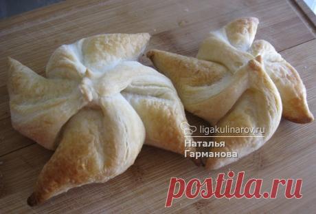 Слоеные ветрячки, рецепт пошаговый от Лиги Кулинаров. Рецепт слоеных ветрячков, рецепты Лиги Кулинаров.