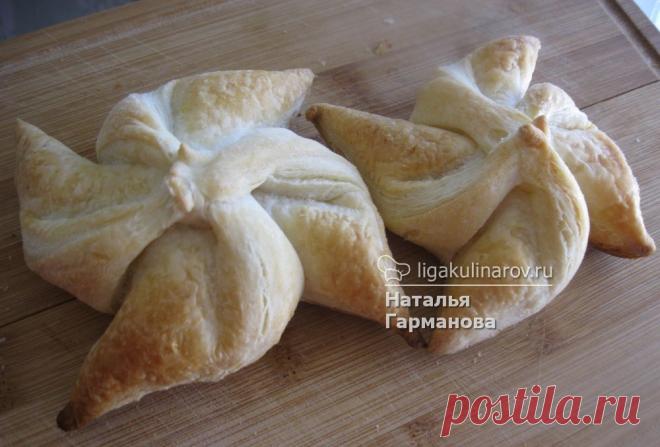Слоеные ветрячки, рецепт пошаговый от Лиги Кулинаров. Рецепт слоеных ветрячков, рецепты Лиги Кулинаров.
