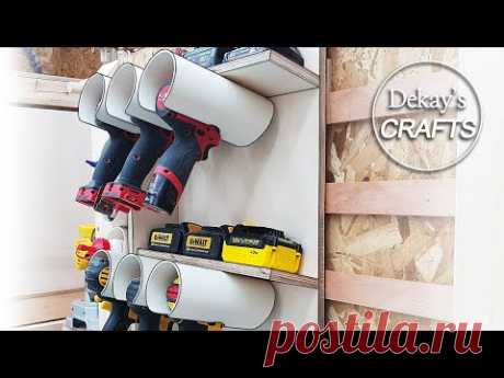 Деревообработка: Станция электроинструментов на стене инструментов [Woodworking]