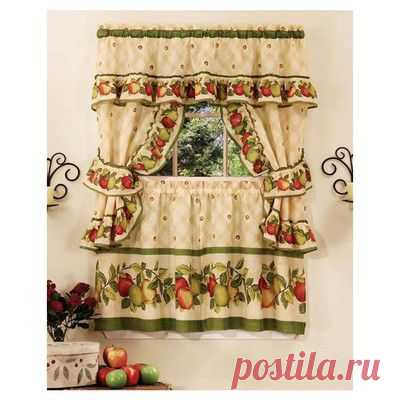 Achim Importing Co Apple Orchard Cottage Valance and Tier Set & Reviews | Wayfair
