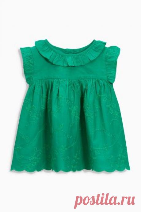 Купить Блузка с вышивкой (3 мес.-6 лет) - Покупайте прямо сейчас на сайте Next: Россия